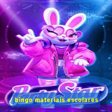 bingo materiais escolares